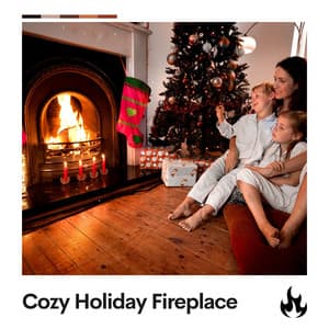 Cozy Holiday Fireplace - Fire Sounds