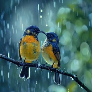 Calming Binaural Rain Birds and Nature for Meditation - Meditation Savasana