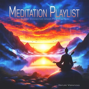 Meditation Playlist - Sunset Connection Under Peaceful Rain - Nature Vibrations