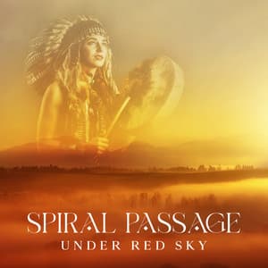 Spiral Passage under Red Sky - Aboriginal Native Music