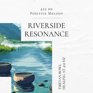 Riverside Resonance: Tibetan Bowl Healing at 432 Hz - 432 hz Positive Melody