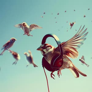 Binaural Bird Choir: Melodic Ensemble - 92 96 Hz - Beta Gamma