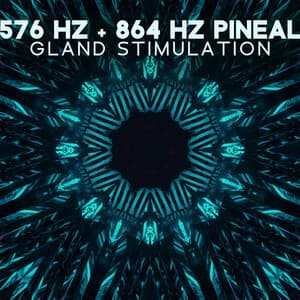 576 Hz + 864 Hz Pineal Gland Stimulation: Soothing Music for Insomnia Cure, Active Produce of Melatonin - Deep Sleep System