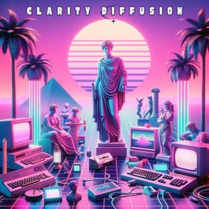 Clarity Diffusion: Digital Synth Vaporwave - Inspirational Electronic Music Zone