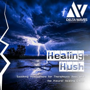 Healing Hush - Soothing Atmosphere for Therapeutic Rest and the Natural Healing Cycle - Delta Waves Thunderstorm