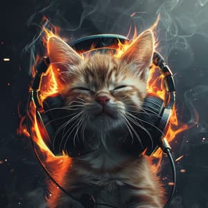 Kitty Fire: Soothing Sounds for Cats - Cat Music Therapy