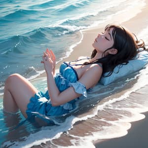 Water Music Waves: Sleep's Soothing Serenades - Christian Instrumental Guitar Music