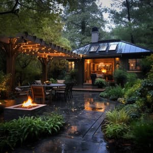 Nighttime Bonfire: Rain & Fire - Nature Sound for Sleep