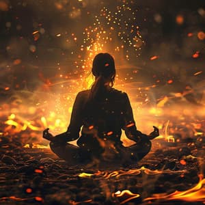 Fire's Calm: Meditative Music Experience - Ambient Owl Music