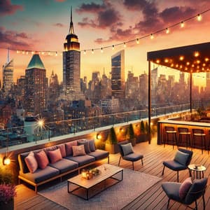 New York Jazz Lounge: Rooftop Bar Ambience - Jack Bossa