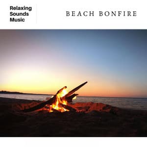 Beach Bonfire - Ocean Waves Radiance