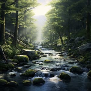 Stream's Melodic Harmony: Peaceful Water Sounds for Relaxation - Nature Sounds Relaxing