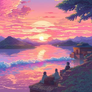 Pixels in the Sunset - Coffee Shop Lofi