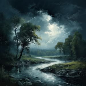 Binaural Dreamscape: Sleeping to River and Rain Sounds - Binaural Beats Brainwave Entrainment