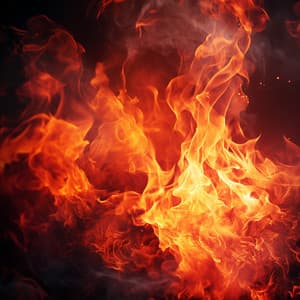 Llamas Rítmicas: Tormenta Musical De Fuego - Toque de la naturaleza