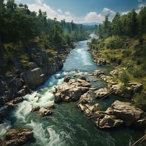 Calming Currents: River's Relaxation Soundscape - Bedtime Relaxation