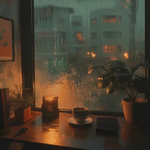 Caffeine & Rainy Windows - Lofi Factory Beats
