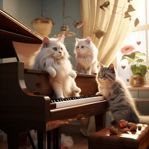 Piano Pets: Playful Chords Comfort - Sleeping Pet Music