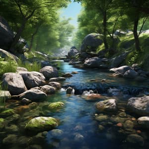 Cats' Streamside Dreams: Soothing Water Melodies - Daily Calm