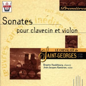 Saint-Georges : Sonates pour clavecin et violon - Joseph Boulogne Chevalier de Saint-Georges