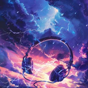 Music in Thunder: Melodies of Might - White Noise Rainfall