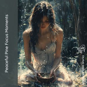 Peaceful Pine Focus Moments - Ambient Piano Works