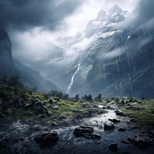 Rain's Serenade: Soothing Nature Melodies - Maroon Skies