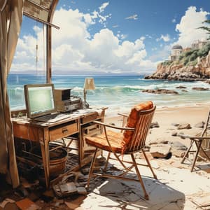 Eficiencia Junto Al Río: Paisajes Acuáticos De Trabajo Binaural - Música de trabajo con ritmos binaurales