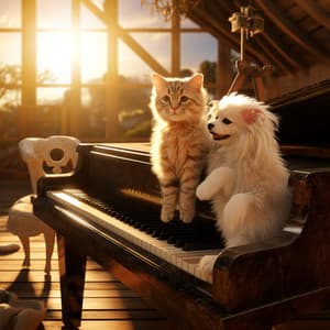 Companions Echo: Pets Piano Harmony - Piano dust Covers