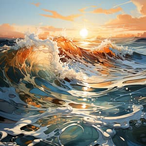 Enfoque Oceánico: Melodía De Marea De Concentración - Cena Música Chillout