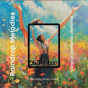 639 Hz Raindrop Melodies: Gongs of Emotional Liberation - Portable Music Vibes