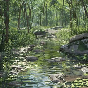 Binaural Aquatic Harmony: Soothing Water Sounds - Sonic Gateway