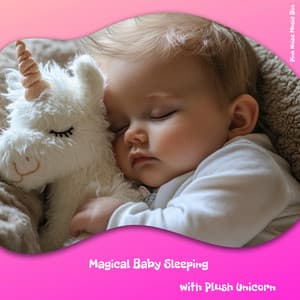 Magical Baby Sleeping with Plush Unicorn - Pink Noise Music Box