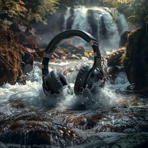 River's Melodic Flow: Music's Embrace - Nukahtaa