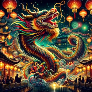Mystical Dragon: Chinese New Year Harmony 2024 - Chinese Yang Qin Relaxation Man