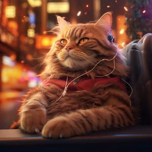 Cats' Soothing Moments with Lofi Tunes - ChillHop Beats
