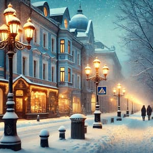 Winter Paris Streets: Soft Midnight Jazz Music - Cafe Chill Jazz Background