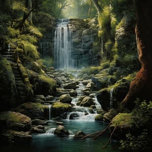 Waterfall Music Roar: Dogs' Diving Delight - The Amnesias