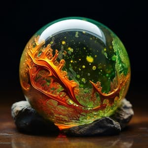 Thunderous Tranquility: Meditative Harmonies - Nature & Sounds Background