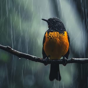 Gentle Binaural Relaxation: Nature Birds and Rain Ambience - Easy Relaxing Acoustics