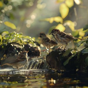 Calming Binaural Nature: Creek Birds and Serene Waters - Soothing Friends