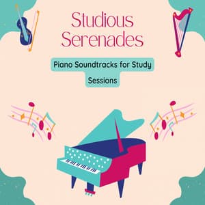 Studious Serenades: Piano Soundtracks for Study Sessions - Piano Jazz Calming Music Academy