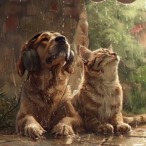 Pets in Rain: Calming Music Tunes - Pets