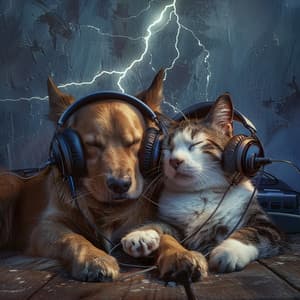 Thunder Companions: Soothing Music for Pets - Calming Pet Symphony