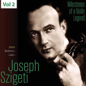 Milestones of a Violin Legend: Joseph Szigeti, Vol. 2 - Johannes Brahms