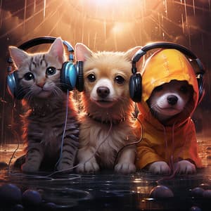 Pets in Rain: Natures Harmony Echo - Serene Soul