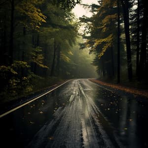 Misty Rain Serenade: Tranquil Water Harmonies - Nature Sounds Like Freedom