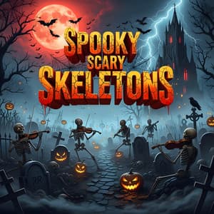 Spooky Halloween Ambience with Screams - Spooky Scary Skeletons