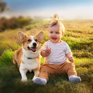 Bebé Y Perros: Compañeros Armoniosos - Ondas cerebrales sónicas
