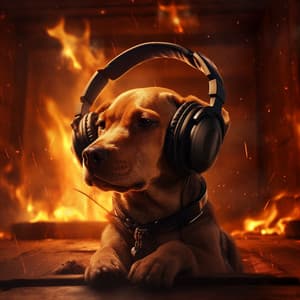 Dog Firelight: Playful Paws Rhythm - Lotus Frequencies
